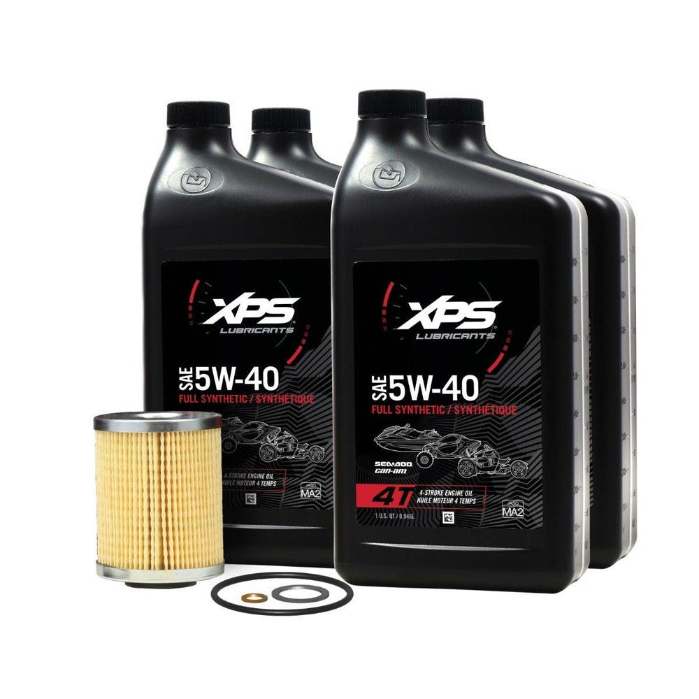 BRP Can-Am XPS 4T 5W-40 Full Synthetic Oil Change Kit for Rotax 900/999 ACE Engine