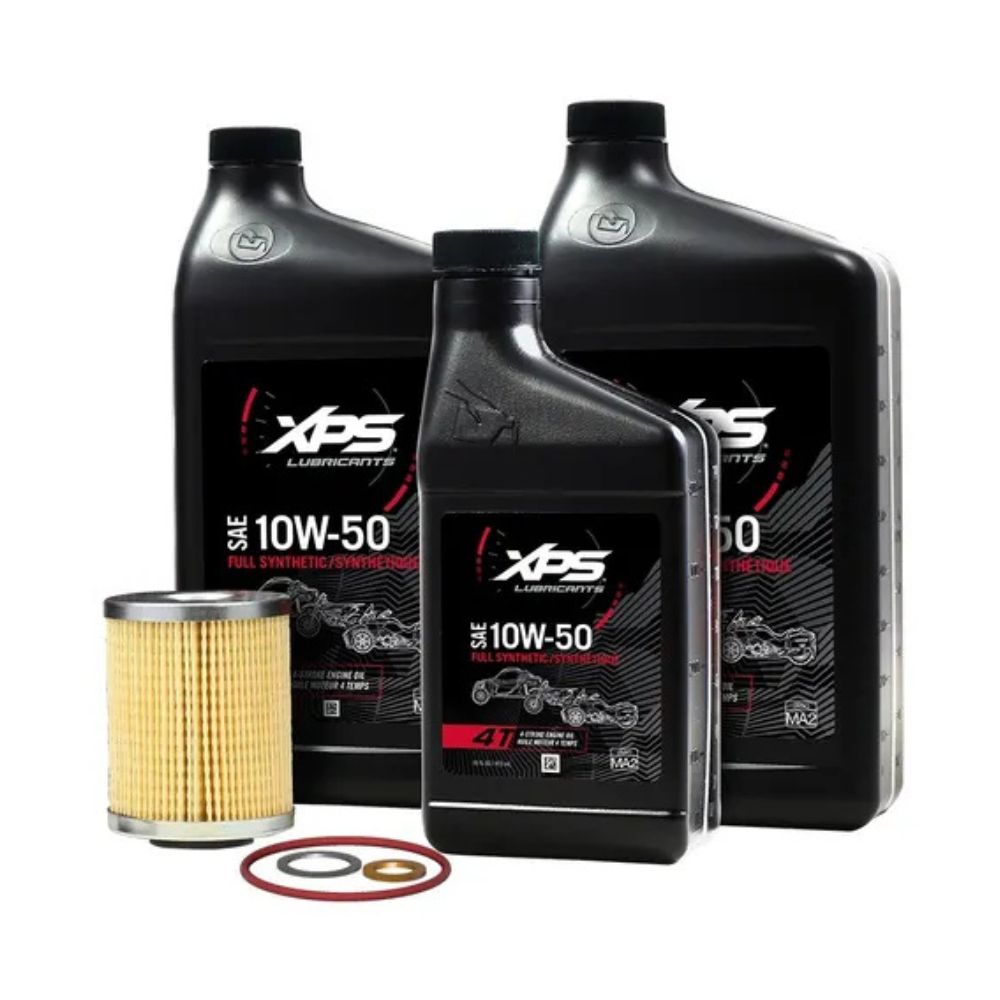 BRP XPS 4T 10W-50 Synthetic Oil Change Kit For Rotax 500 CC Or More V-Twin Engine