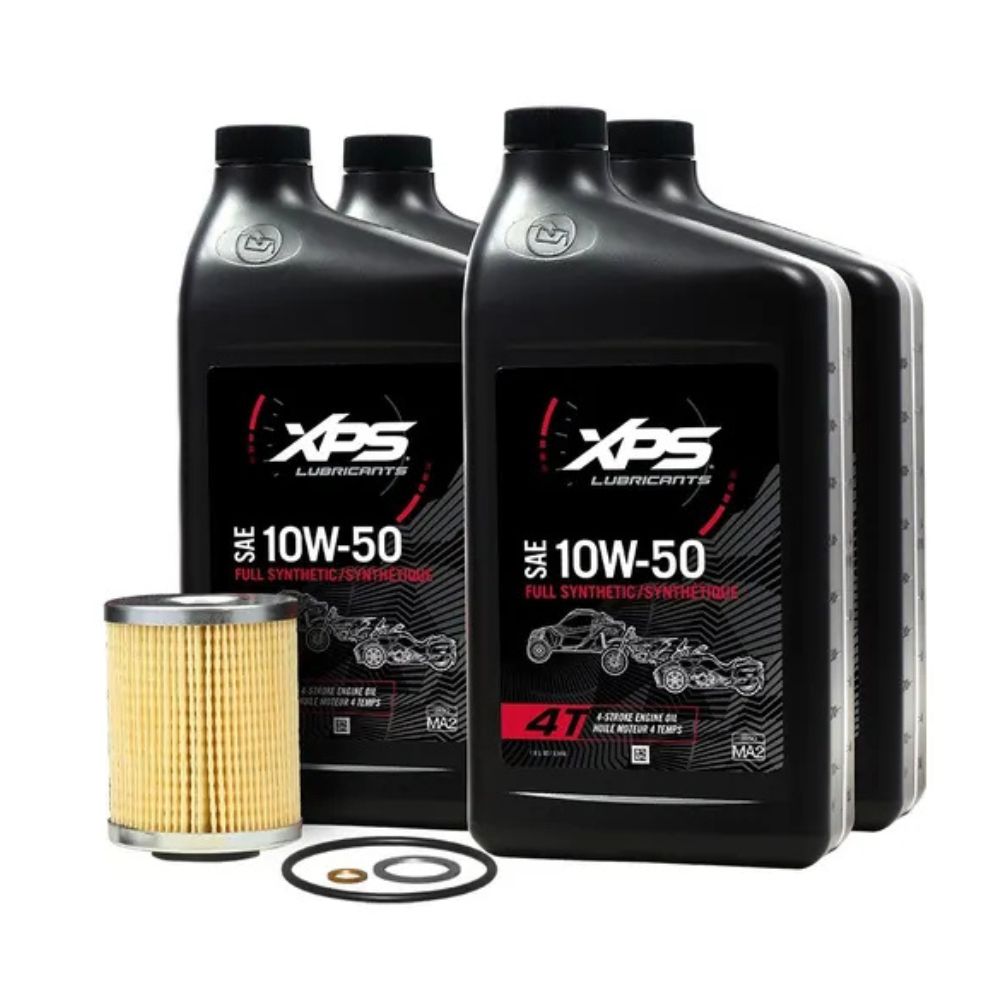 BRP XPS 4T 10W-50 Synthetic Oil Change Kit For Rotax 900 ACE Engine