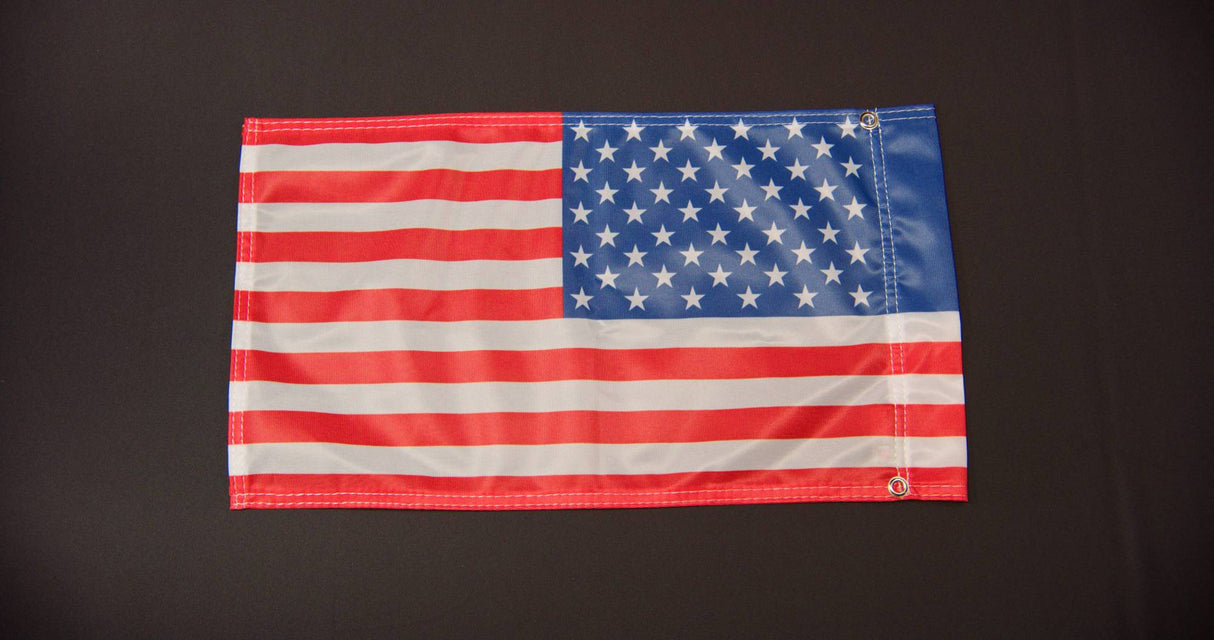 Buggy Whip Inc 11" X 18" USA Made American Flag