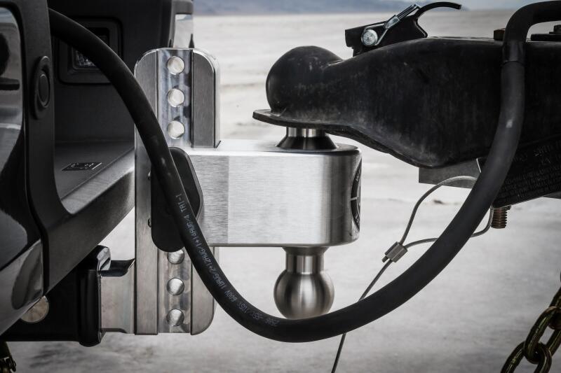 Weigh Safe 180 Hitch 8in Drop Hitch & 3in Shank (10K/21K GTWR) w/WS05 - Aluminum - LTB8-3-KA