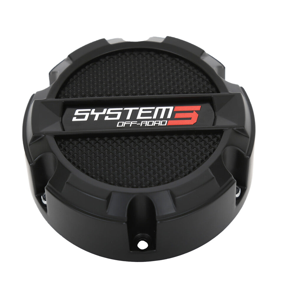 System 3 ST3 Center Cap 4x137 & 4x156 Snap-In - Matte Black