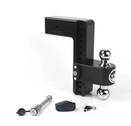 Weigh Safe 180 Hitch 10in Drop Hitch & 3in Shank (10K/21K GTWR) w/WS05 - Black Cerakote - CTB10-3-KA-CER-BLA