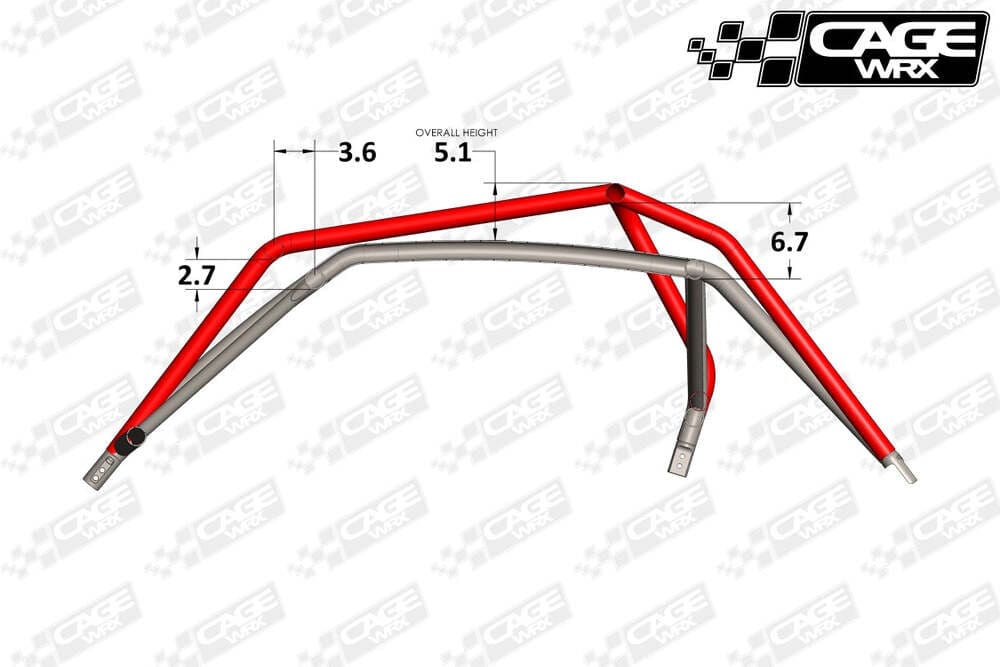 CageWRX '14-'18 Polaris RZR XP 1000 Super Shorty Roll Cage Kit
