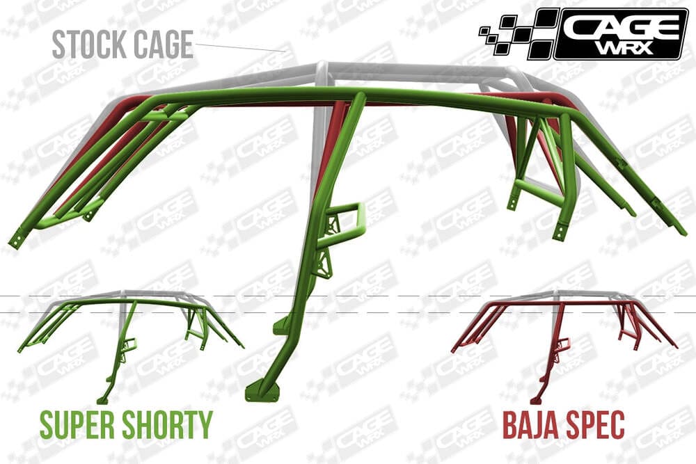 CageWRX '14-'18 Polaris RZR XP4 1000 Super Shorty Roll Cage - Assembled