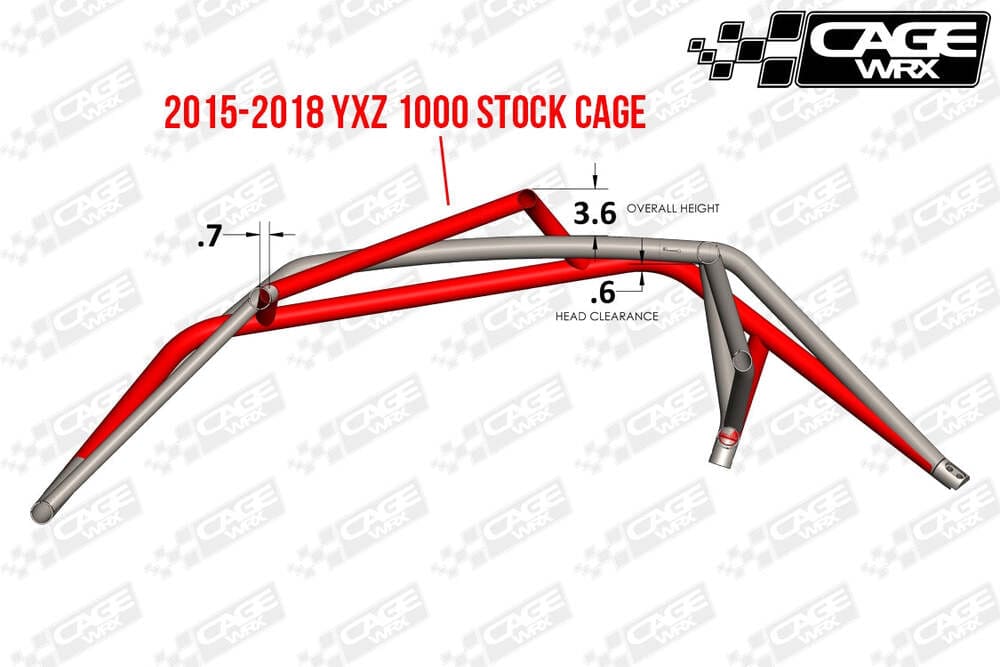 CageWRX '15+ Yamaha YXZ 1000R Super Shorty Roll Cage - Assembled