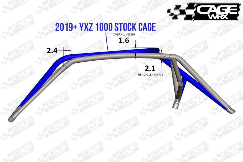 CageWRX '15+ Yamaha YXZ 1000R Super Shorty Roll Cage - Assembled