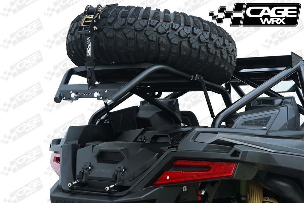 CageWRX '20-'25 Polaris RZR Pro R/ Turbo R Spare Tire Carrier - Gen 2