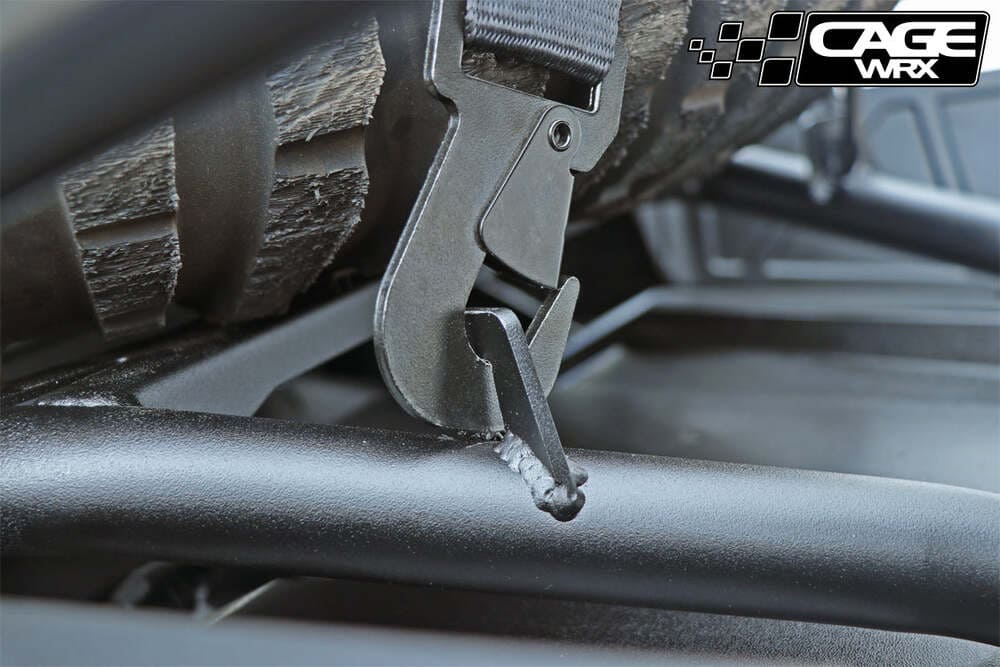 CageWRX '20-'25 Polaris RZR Pro R/ Turbo R Spare Tire Carrier - Gen 2