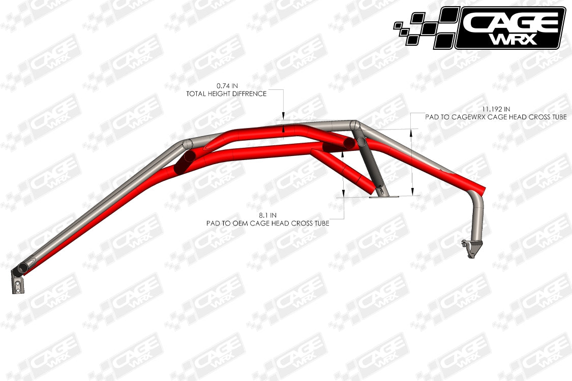 CageWRX '24+ Can-Am Maverick R Super Shorty Roll Cage Kit