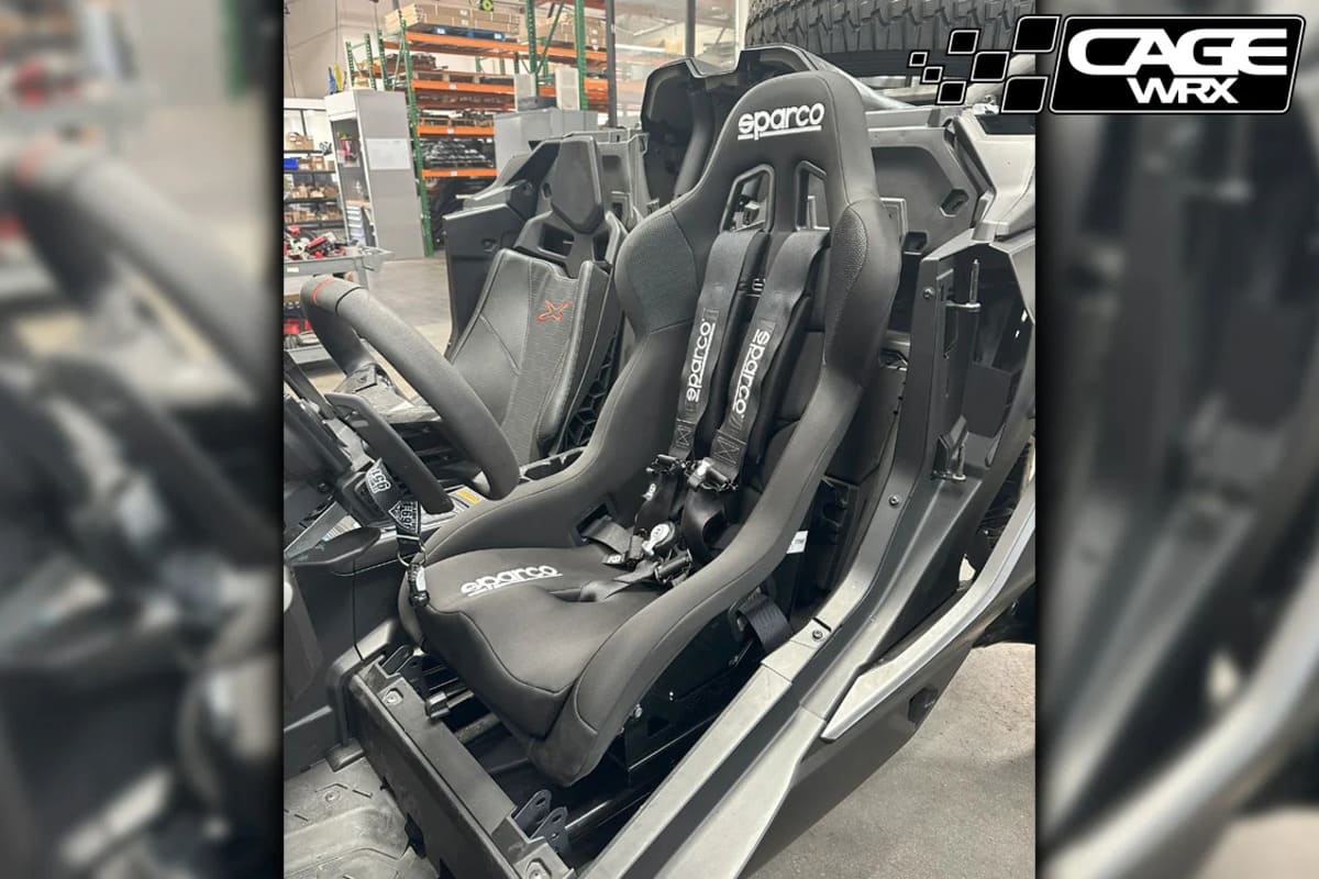CageWRX Can-Am Maverick R / X3 Front Sparco Seat Mount