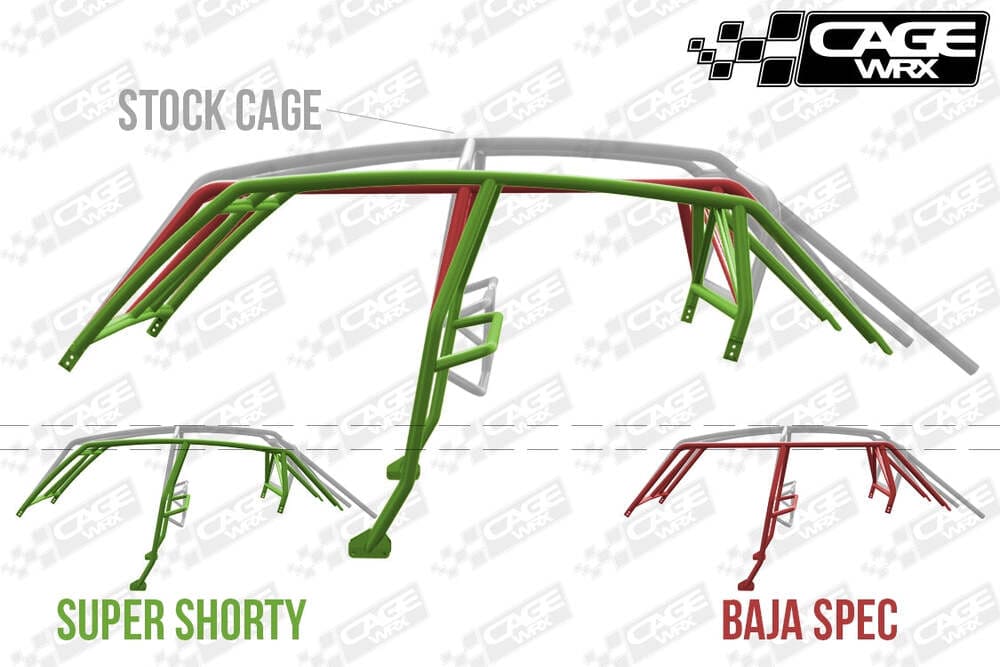 CageWRX Polaris RZR X4 1000 Super Shorty Roll Cage Kit