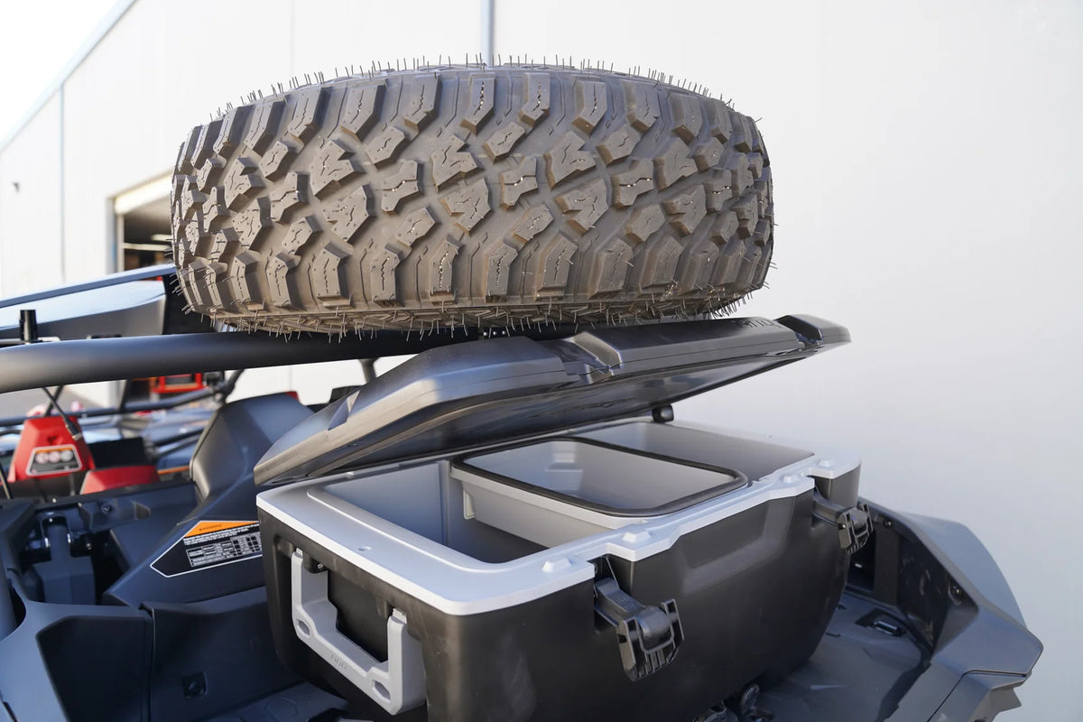 Factory UTV Can-Am Maverick R Mid-Height Dual Clamp Spare Tire Mount