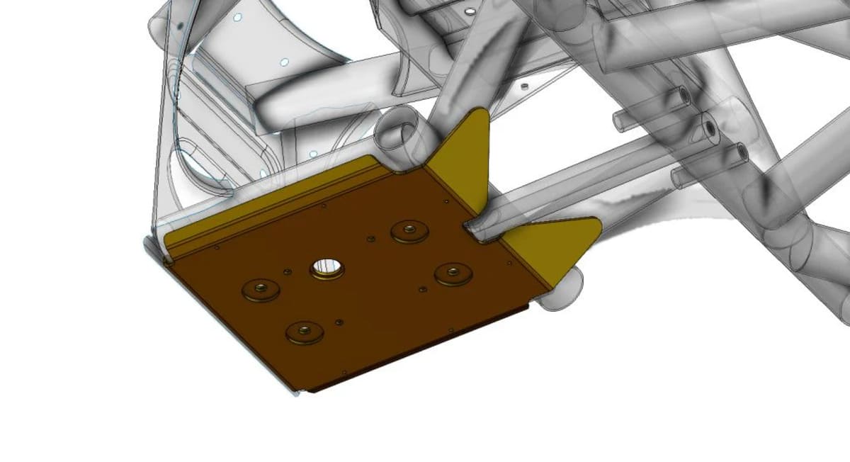 CT Race Worx Can-Am Maverick X3 Chromoly Front Differential Tray