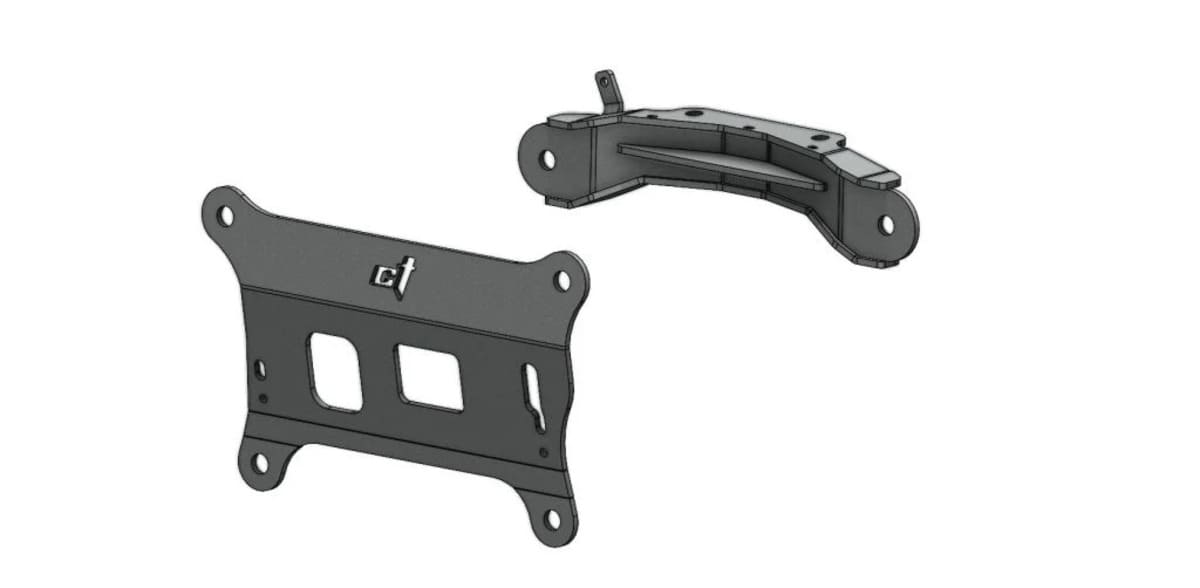 CT Race Worx Polaris RZR Pro R Semi Gloss Black Front Gusset Kit