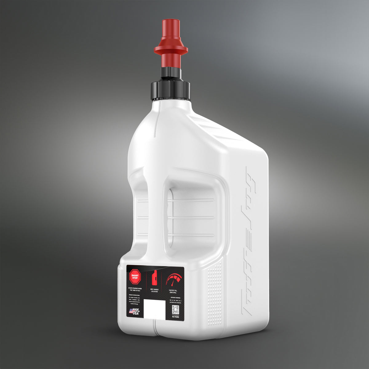 Tuff Jug Utility Container White w/Red Cap 5 Gal