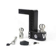 Weigh Safe 8in Drop Hitch w/Built-in Scale & 2in Shank (8K/12.5K GTWR) w/WS05 - Black Cerakote - WS8-2-KA-CER-BLA