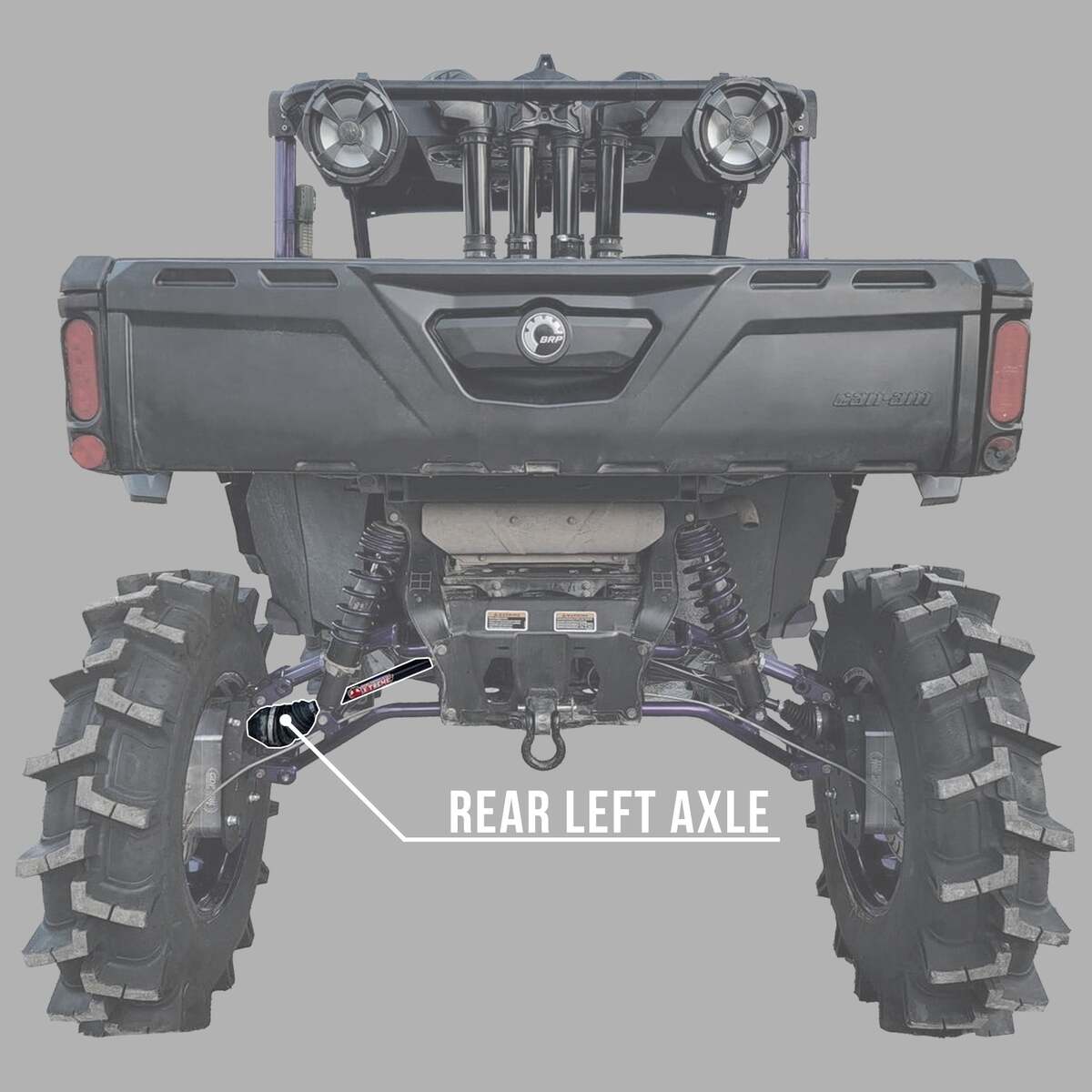 Demon Powersports '09 Polaris RZR S Demon Heavy Duty Lift Kit Axle