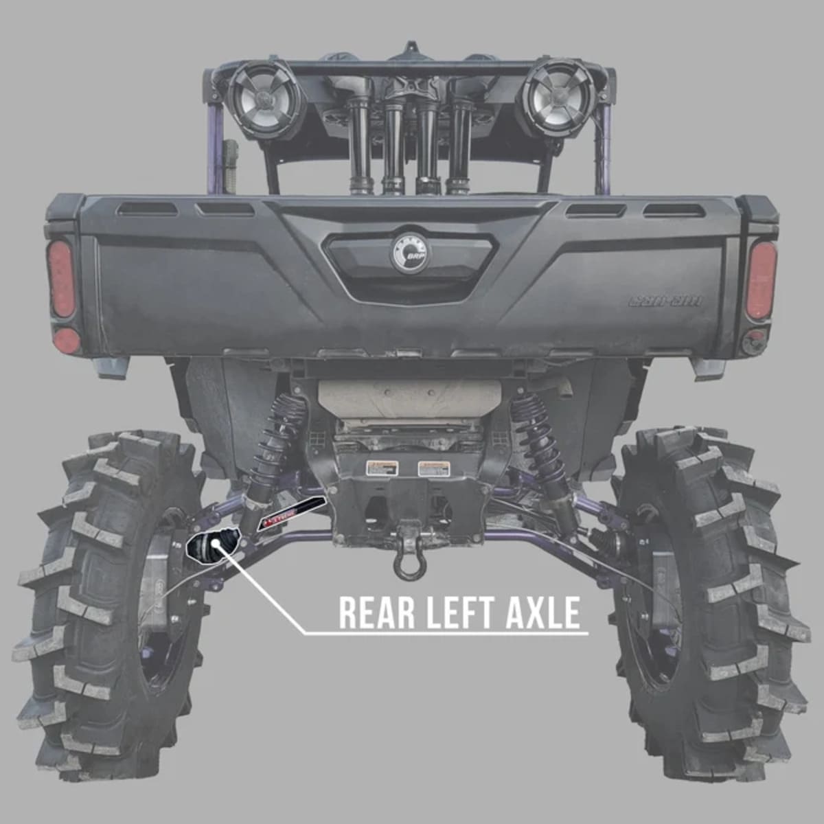 Demon Powersports Polaris General 1000 Demon Xtreme Heavy Duty Long Travel 5" HCR Axle Race Spec