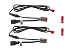 Diode Dynamics Deutsch DT Adapter Wires With Backlight Tap - Pair