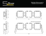 Diode Dynamics SS5 Cross Link 4-Pod LED Light Bar - One