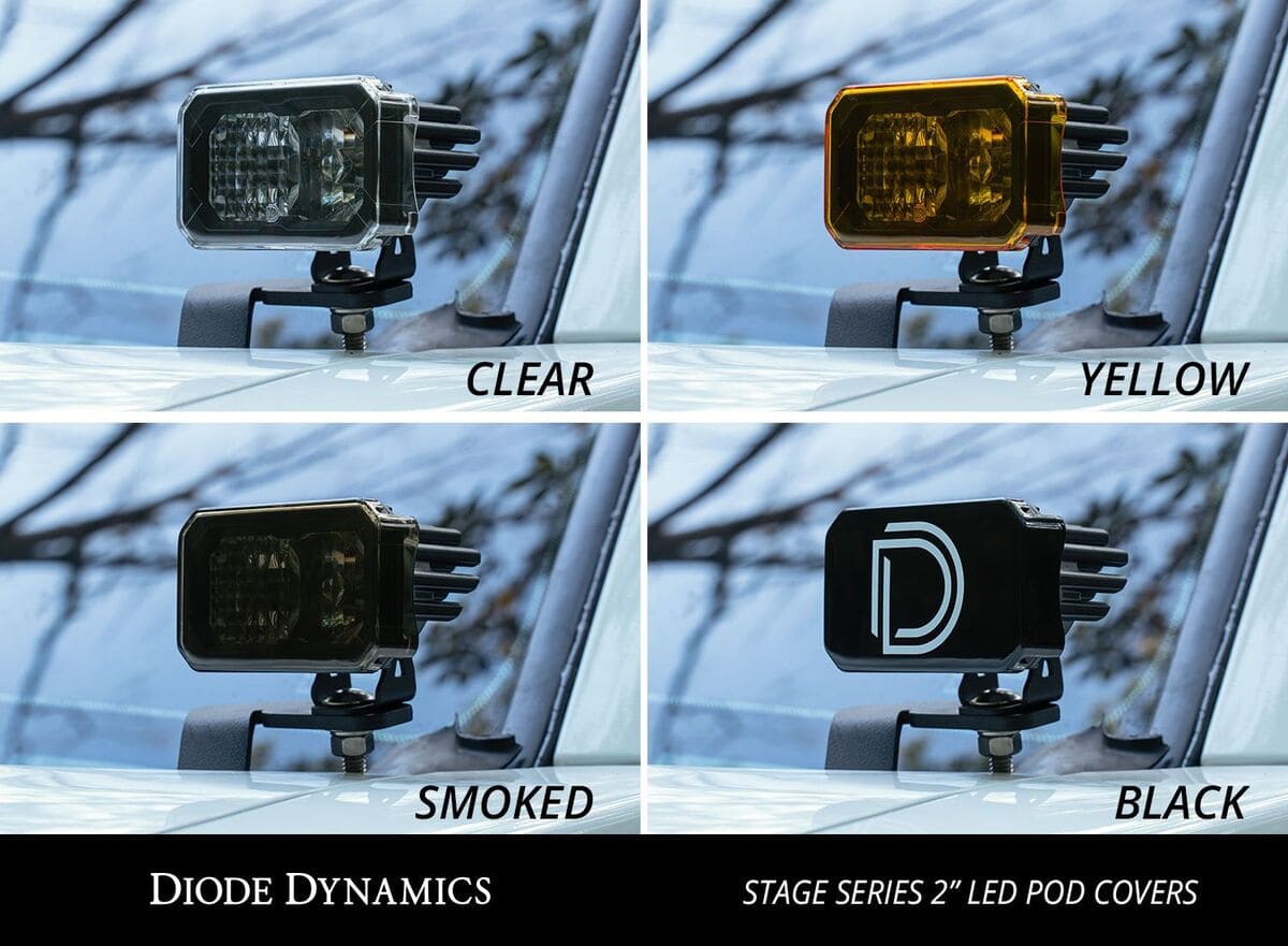 Diode Dynamics Stage Series 2" LED Pod Black Cover - One