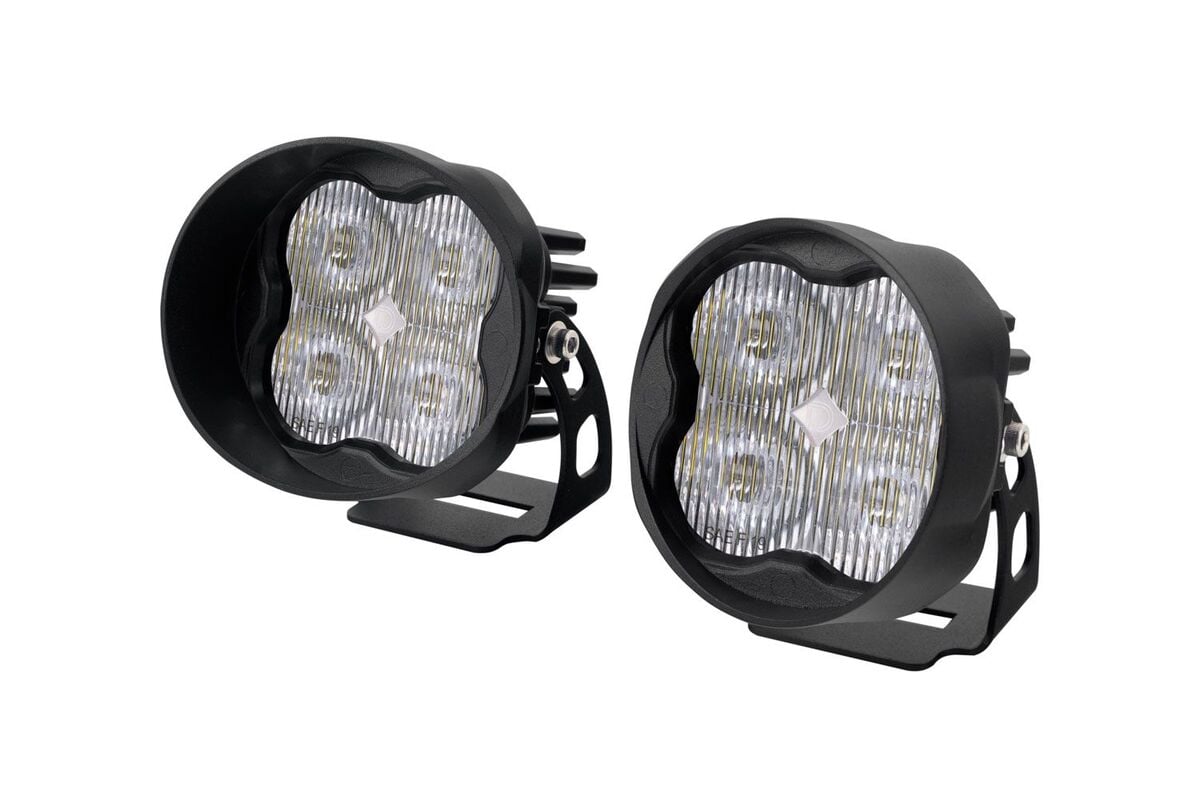 Diode Dynamics Stage Series 3” SAE/DOT White Pro Angled LED Pod - Pair