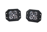 Diode Dynamics Stage Series 3” SAE/DOT White Sport Flush Mount LED Pod - Pair