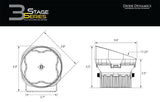 Diode Dynamics Stage Series 3” SAE White Max Angled LED Pod - Pair