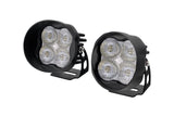 Diode Dynamics Stage Series 3” SAE White Max Angled LED Pod - Pair