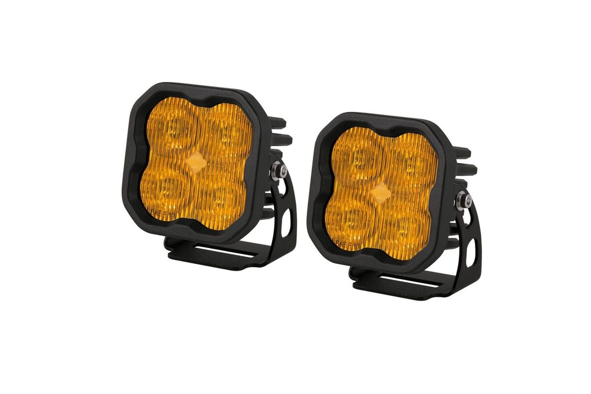 Diode Dynamics Stage Series 3” SAE Yellow Max LED Pod - Pair