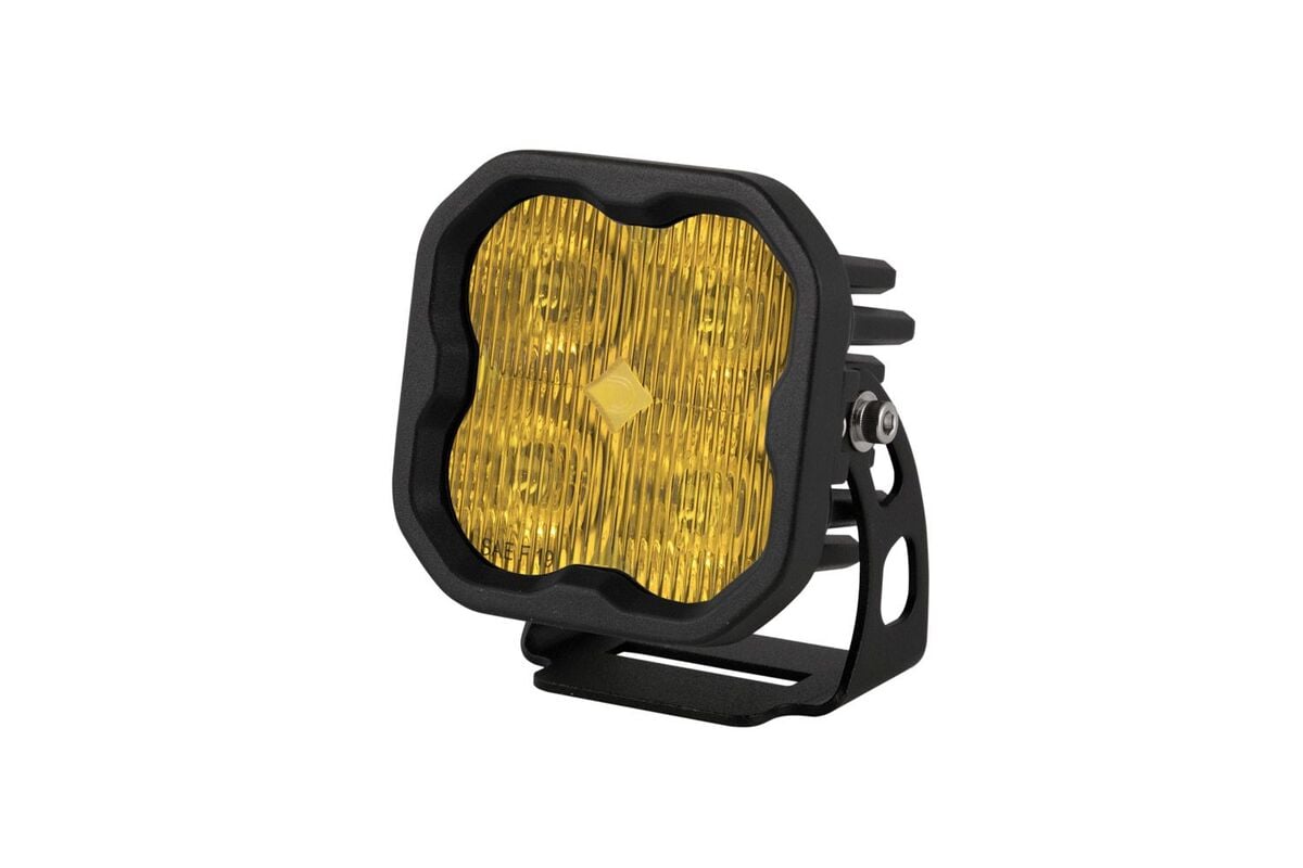 Diode Dynamics Stage Series 3” SAE Yellow Pro LED Pod - Single