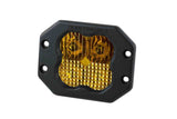 Diode Dynamics Stage Series 3” SAE Yellow Sport Flush Mount LED Pod - Single