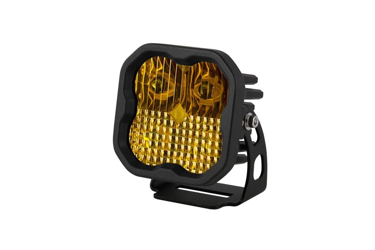 Diode Dynamics Stage Series 3” SAE Yellow Sport LED Pod - Single
