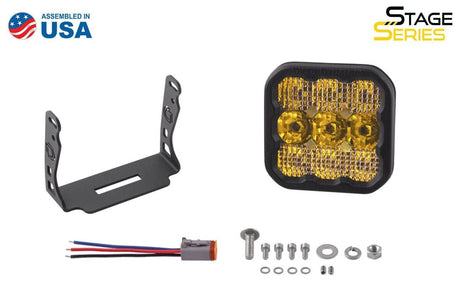 Diode Dynamics Stage Series 5” Yellow Pro LED Pod - One