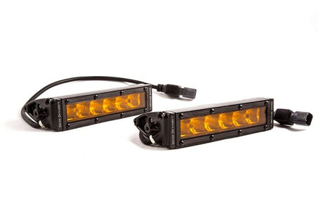 Diode Dynamics Stage Series 6” SAE Amber Light Bar - Pair
