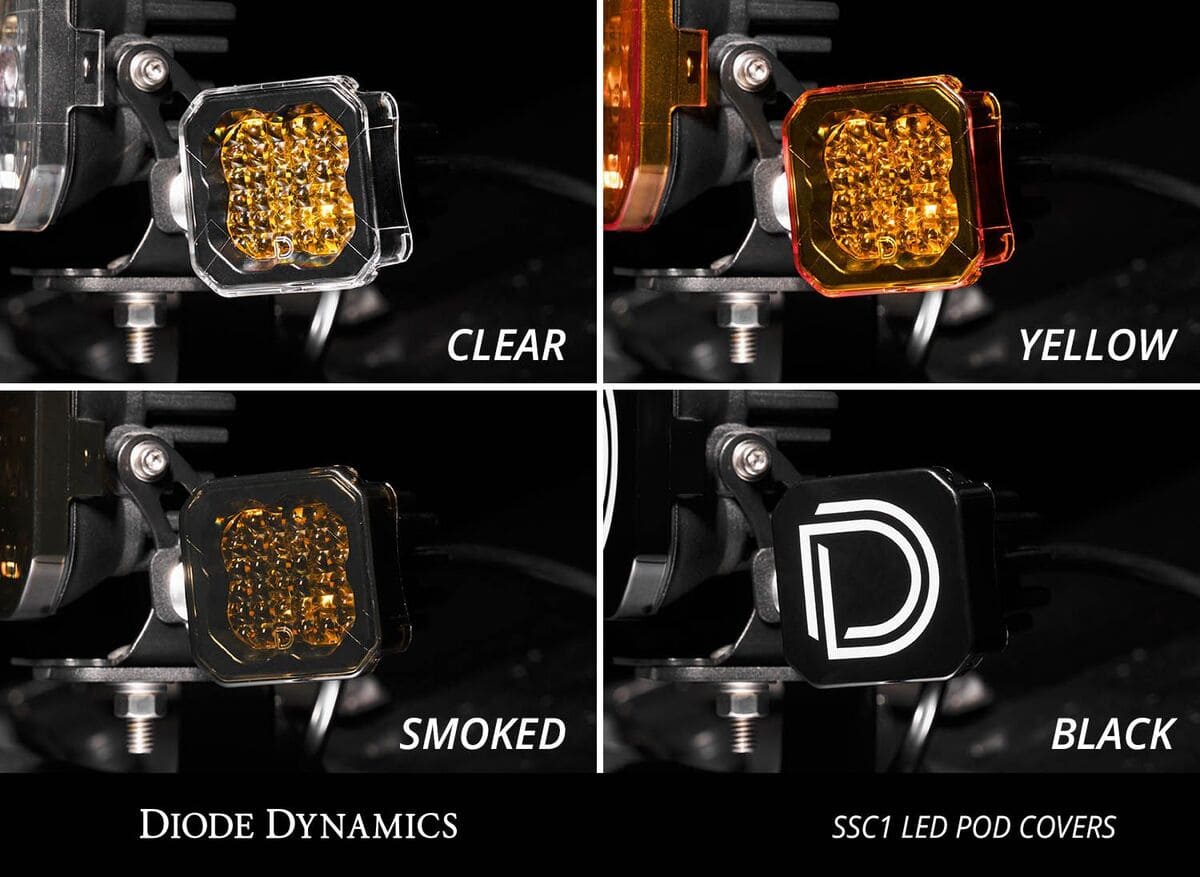 Diode Dynamics Stage Series C1 LED Pod Smoked Cover - One