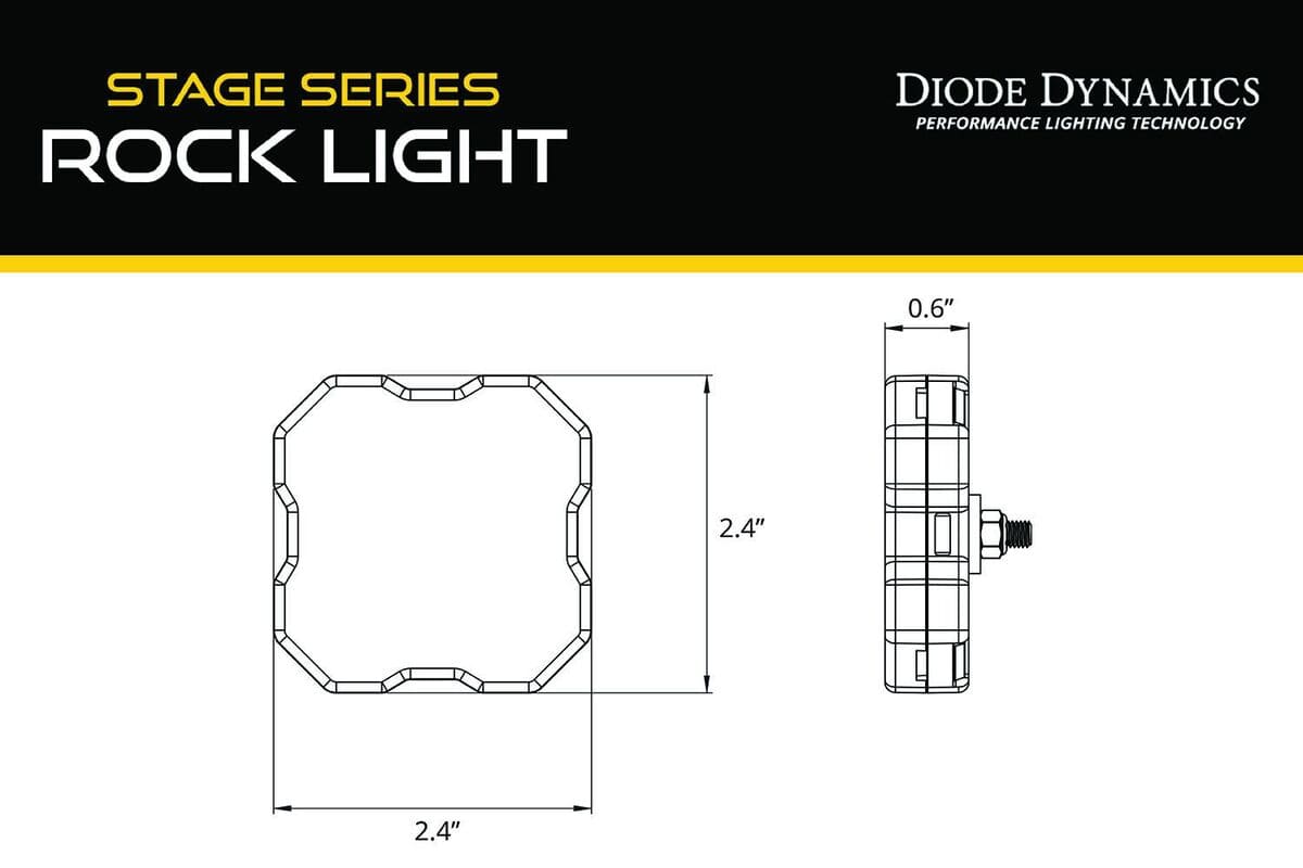 Diode Dynamics Stage Series RGBW LED Rock Light - One