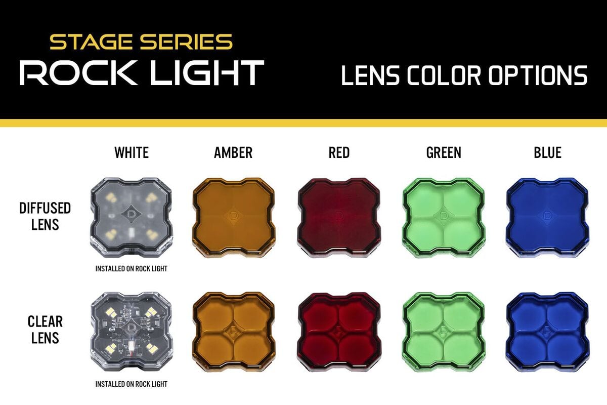Diode Dynamics Stage Series Rock Light Lens - One