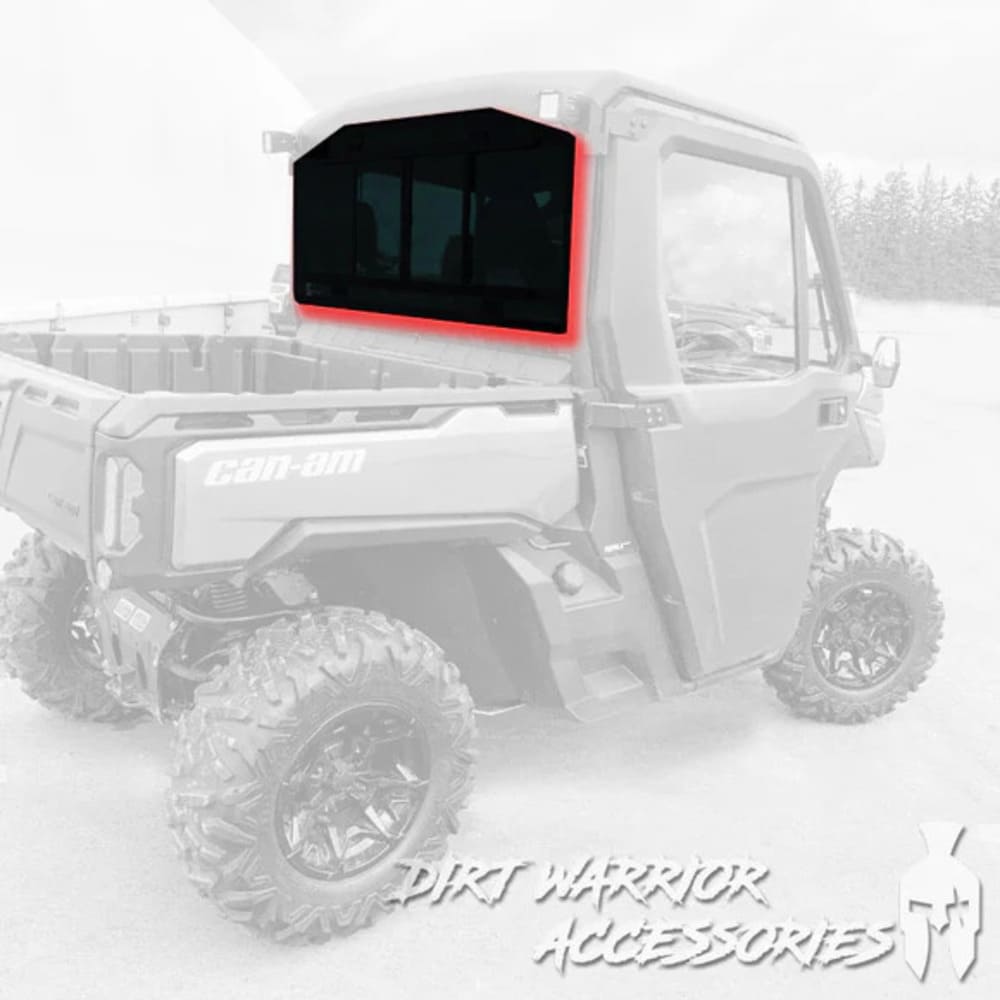 Dirt Warrior '15+ Can-Am Defender Rear Windshield