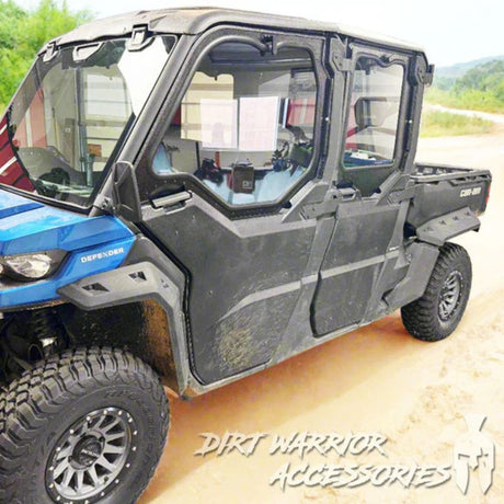 Dirt Warrior '16+ Can-Am Defender 4-Seat Cab Enclosure Upper Side Doors & Panels