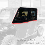 Dirt Warrior '16+ Can-Am Defender 4-Seat Cab Enclosure Upper Side Doors & Panels