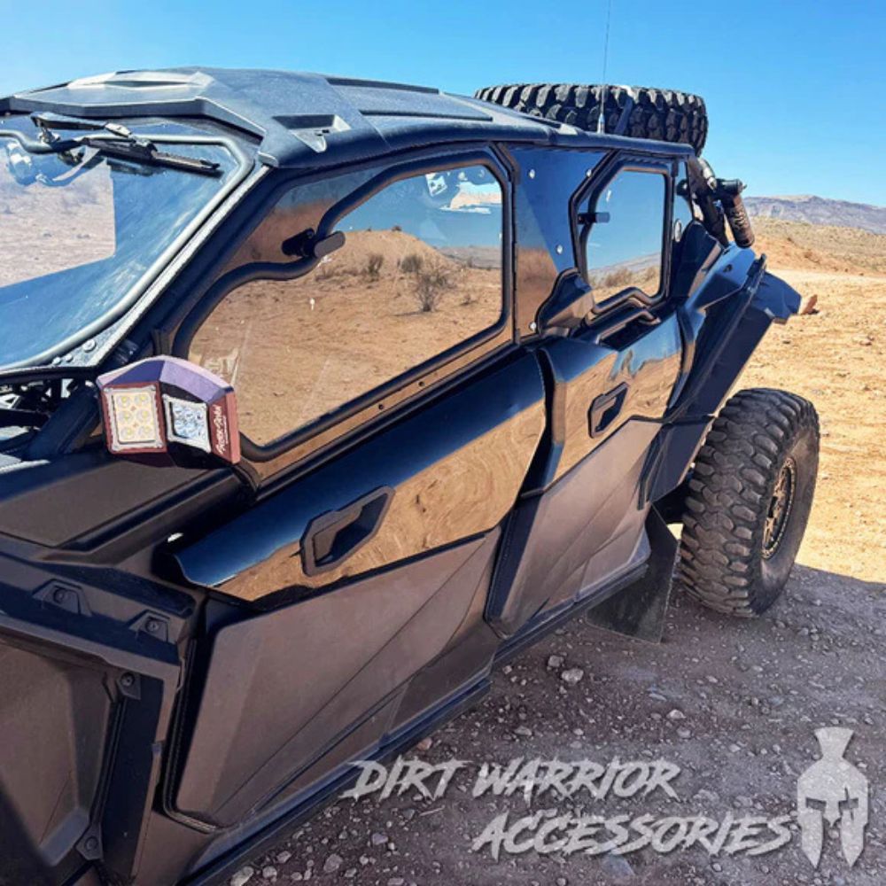 Dirt Warrior '16+ Can-Am Maverick X3 4-Seat Cab Enclosure Upper Side Doors & Panels