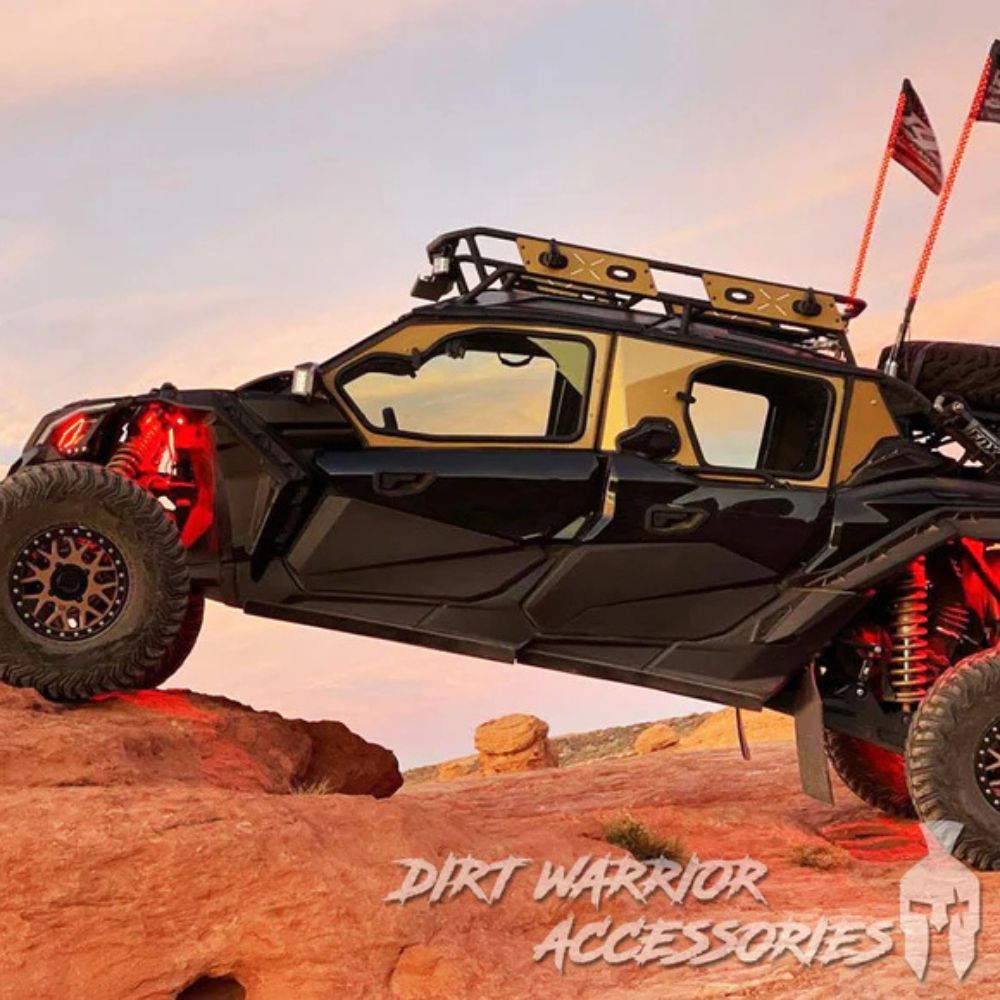 Dirt Warrior '16+ Can-Am Maverick X3 4-Seat Cab Enclosure Upper Side Doors & Panels