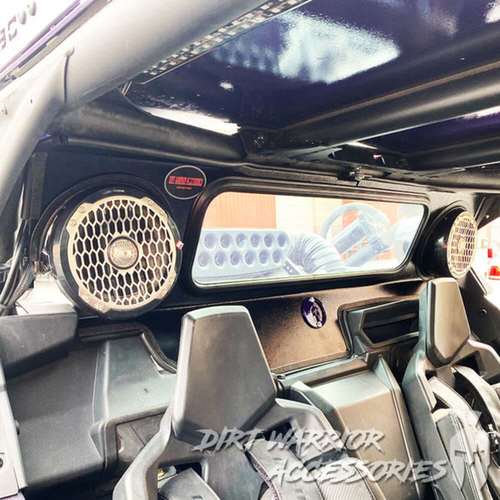 Dirt Warrior '16+ Can-Am Maverick X3 Rear Windshield w/ Speaker Cut-Out