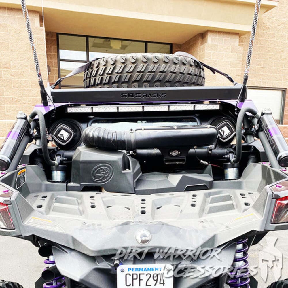 Dirt Warrior '16+ Can-Am Maverick X3 Rear Windshield w/ Speaker Cut-Out