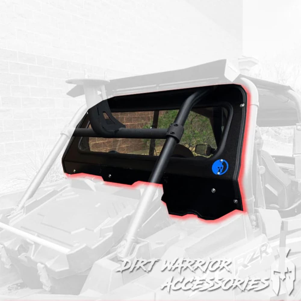 Dirt Warrior '19-'23 Polaris RZR XP 1000 Rear Windshield w/ & w/o Harnesses