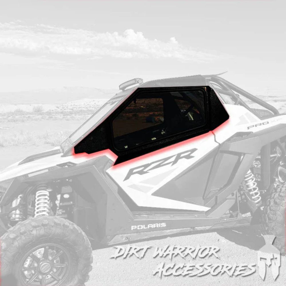 Dirt Warrior '19-'24 Polaris RZR Pro XP 2-Seat Cab Enclosure Upper Side Doors & Panels