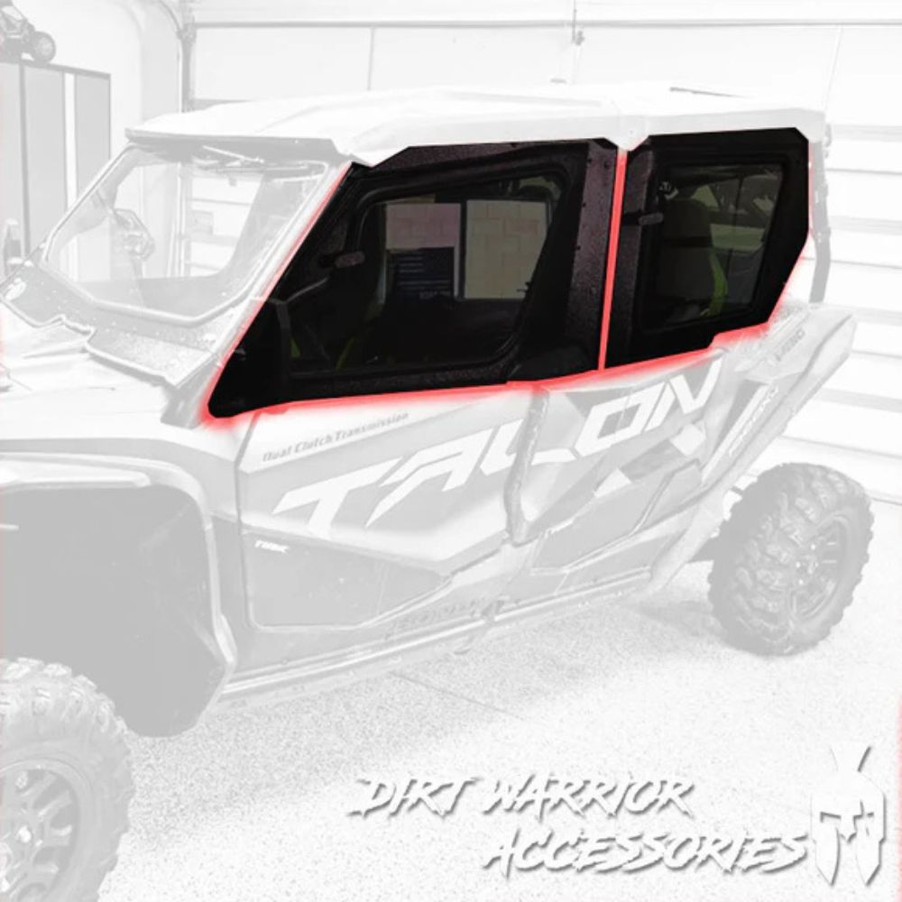 Dirt Warrior '19-'25 Honda Talon 1000 4-Seat Cab Enclosure Upper Side Doors & Panels