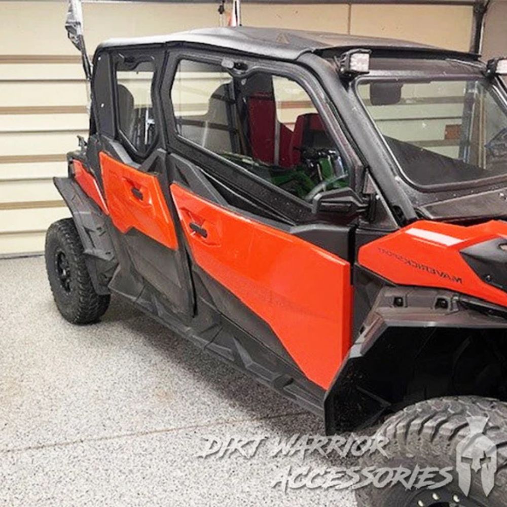 Dirt Warrior '19+ Can-Am Maverick Sport 4 Seat Cab Enclosure Upper Side Doors & Panels